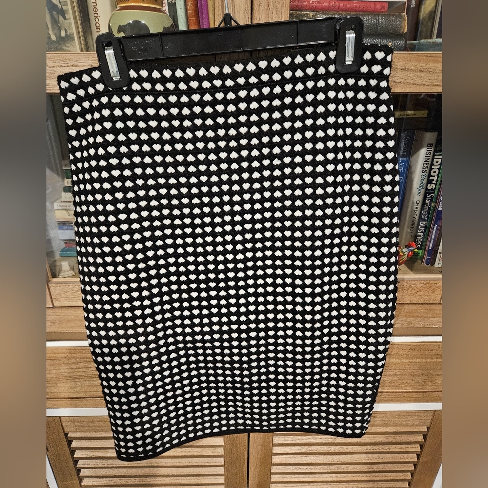 Pencil checked skirt